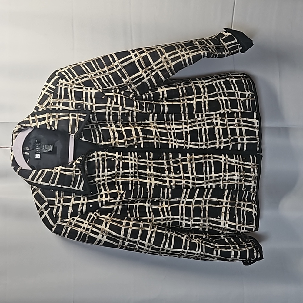 Carole Little Silk Jacket Sz L